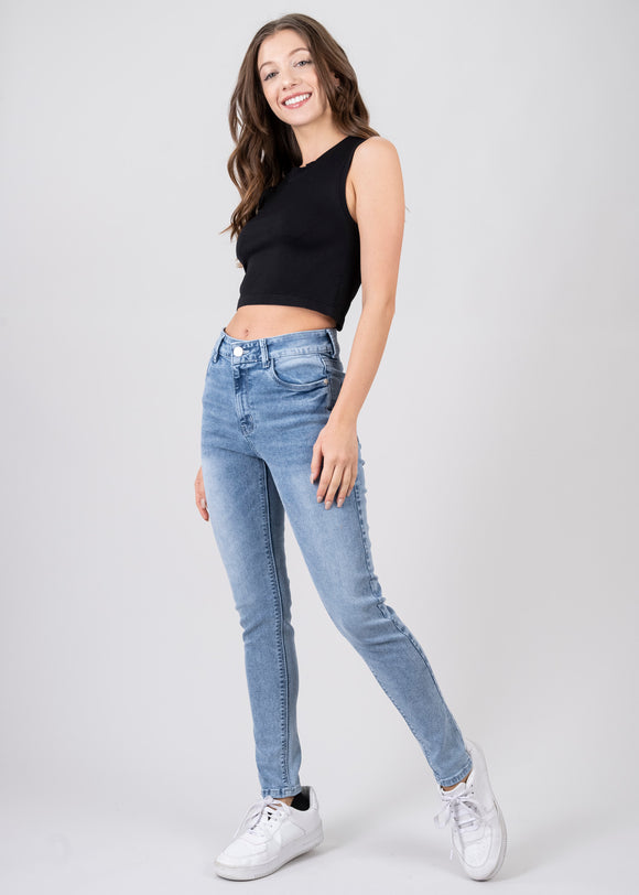 Jeans skinny deslavados