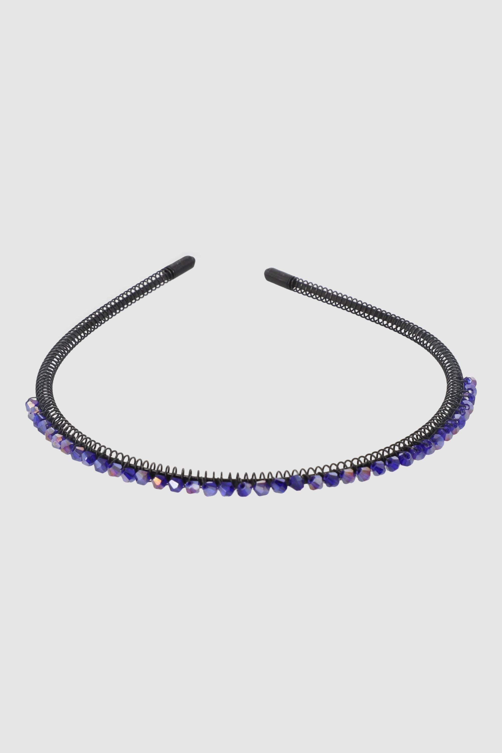 Diadema Plástico Brillos AZUL