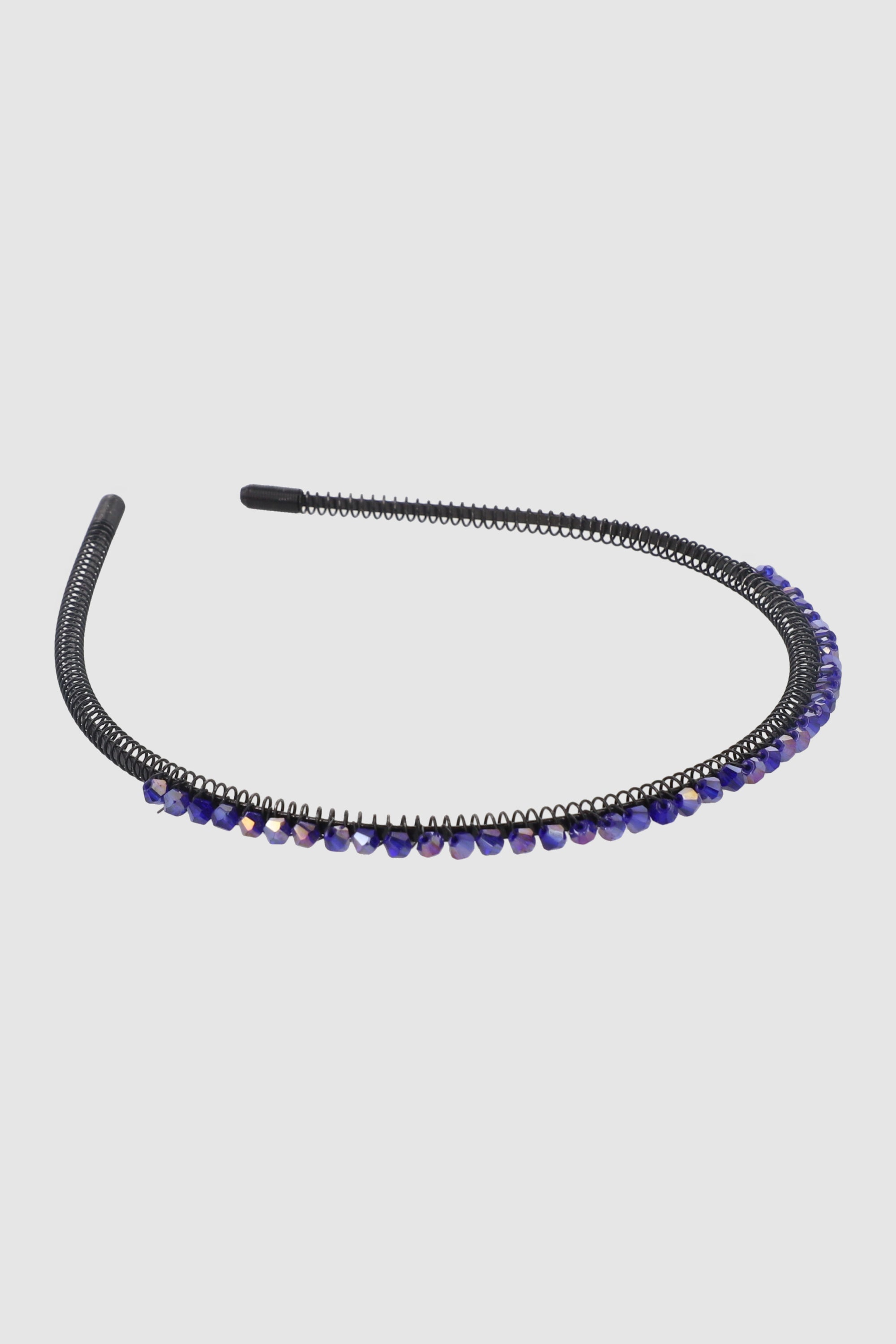 Diadema Plástico Brillos AZUL