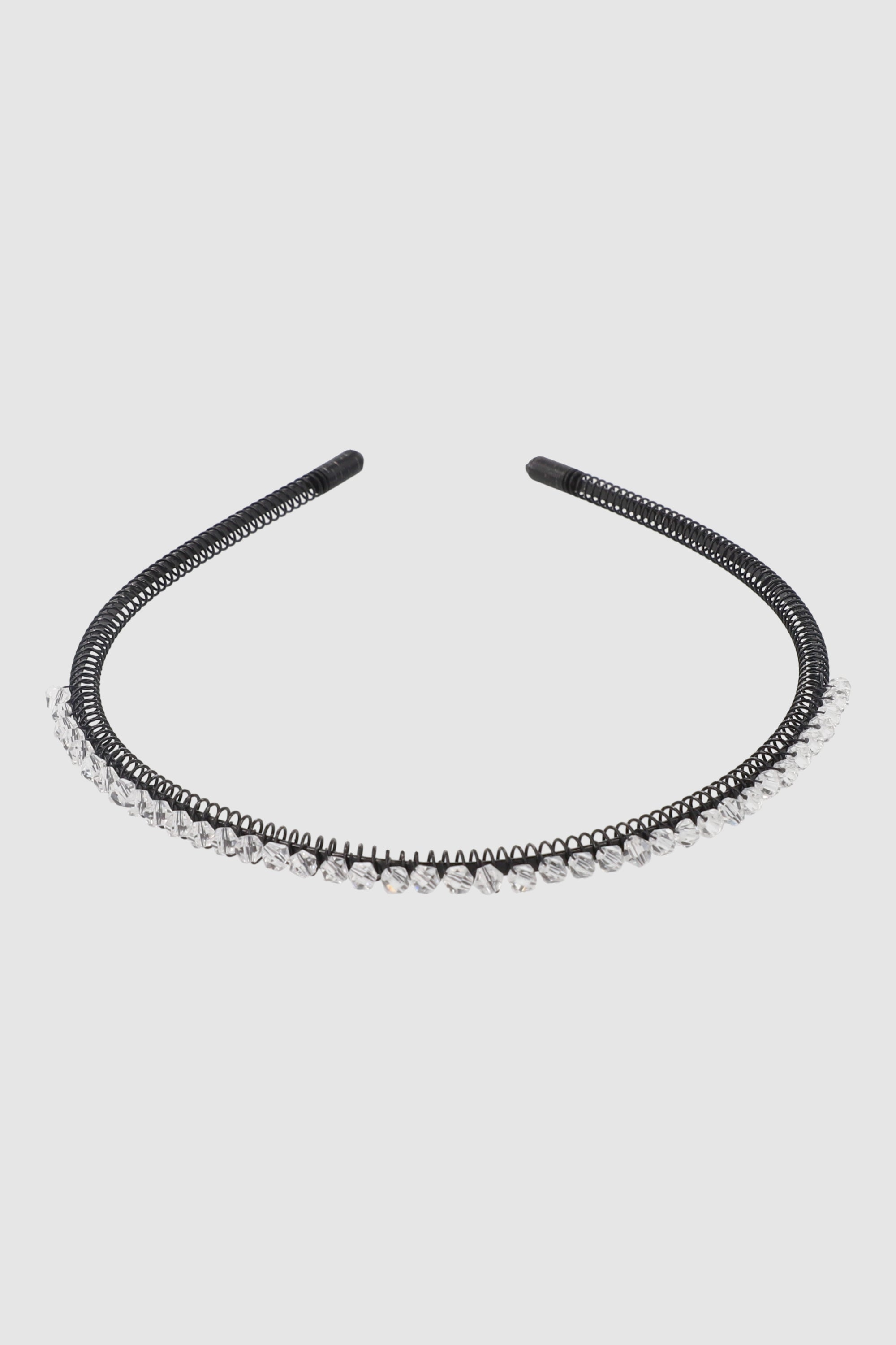 Diadema Plástico Brillos BLANCO