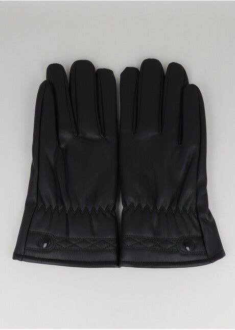 Guantes efecto piel rombos
