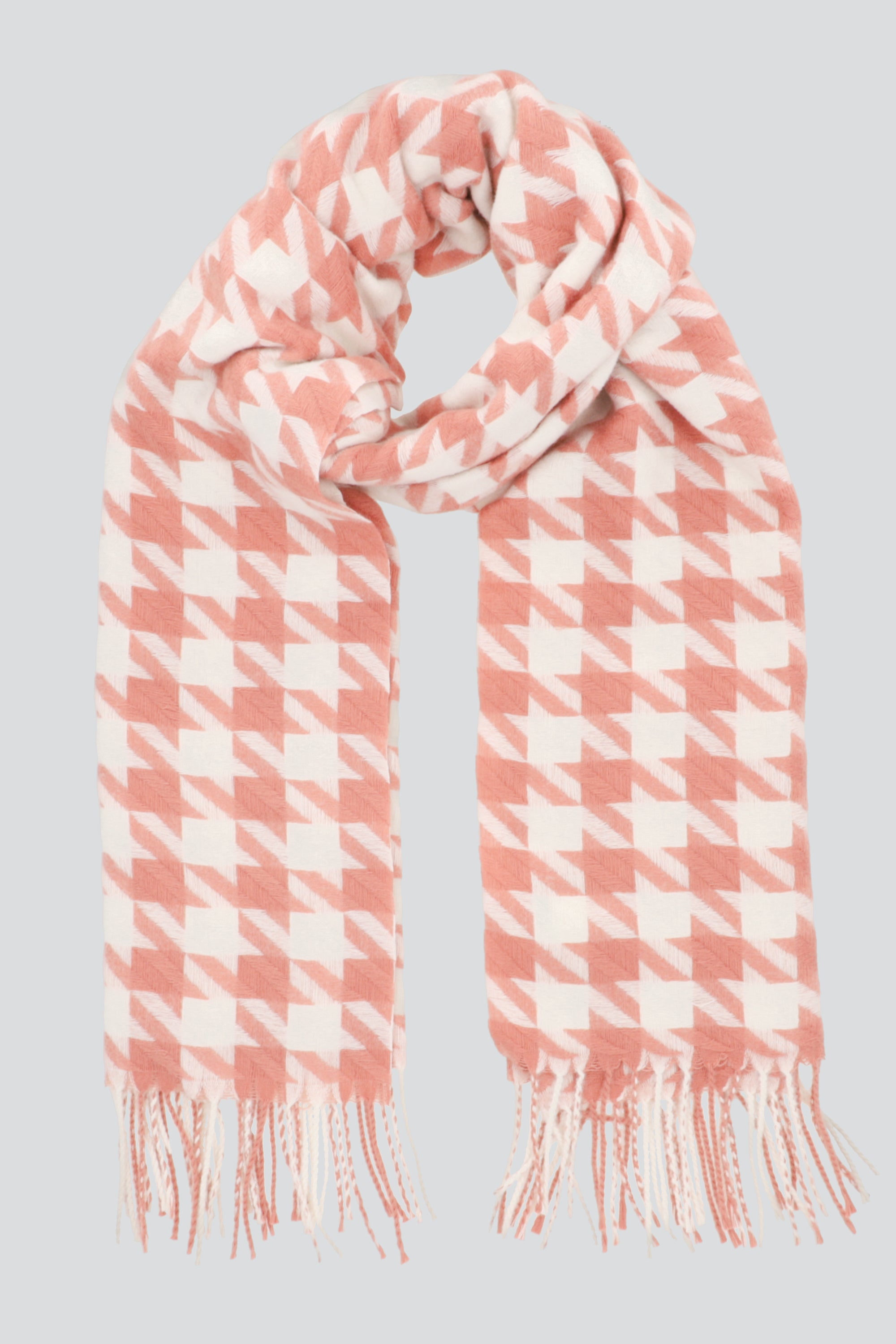 Bufanda pata gallo ROSA