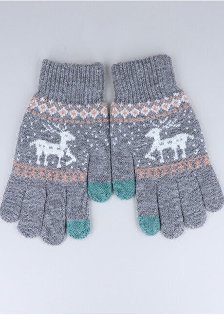 Guantes navideños renos