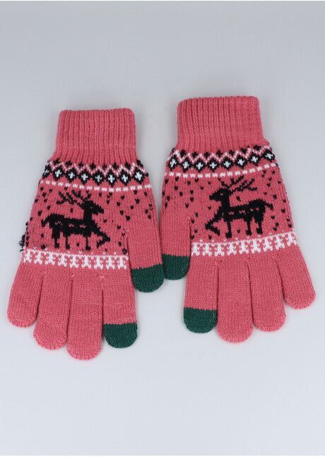 Guantes navideños renos