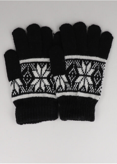 Guantes tejidos noche buena