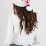Gorro navideño copos nieve