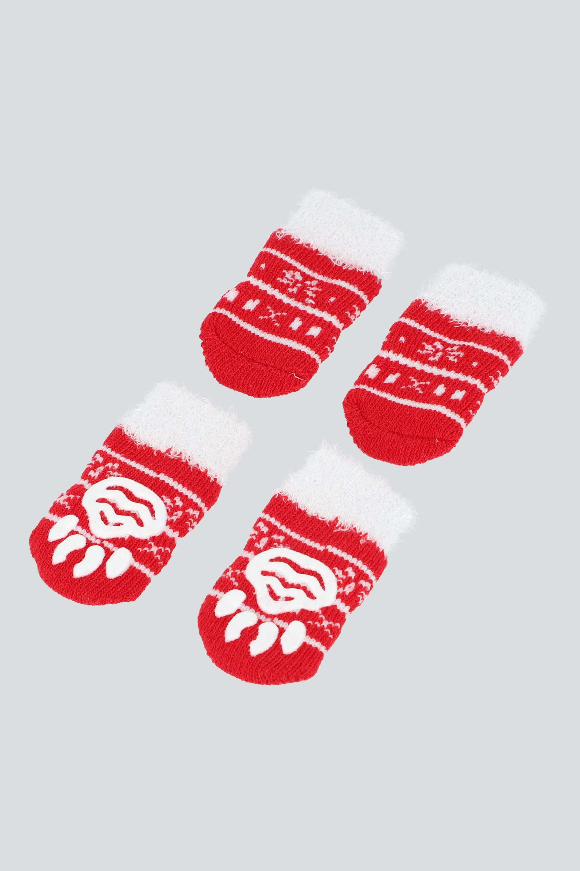Set 2 Pares Calcetines Navideños Para Mascota Chic ROJO