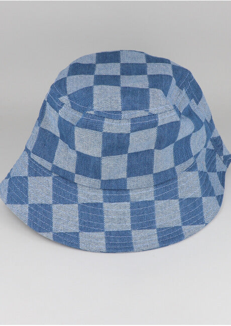Gorro Pescador Cuadros LIGHT WASH