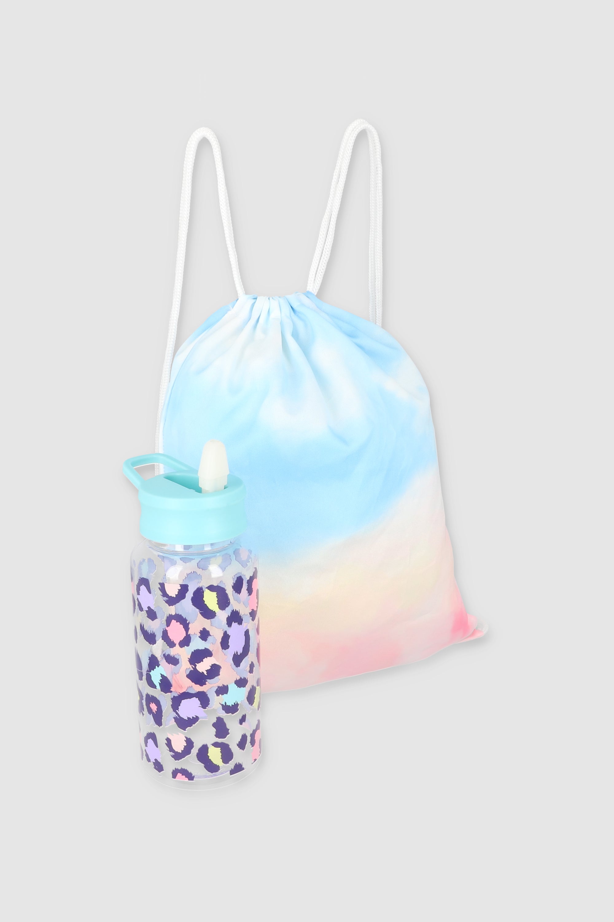 Botella Popote Bolsa MULTICOLOR