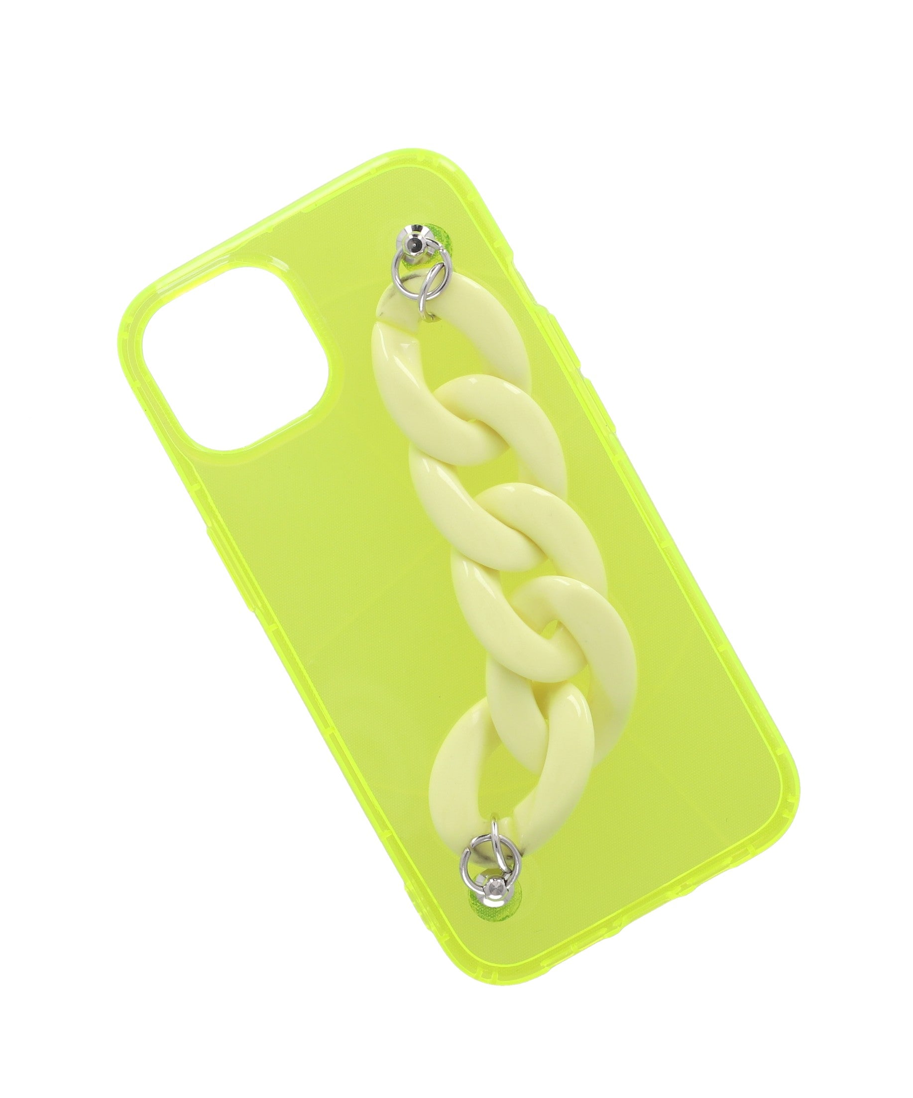Funda celular i13 cadena AMARILLO