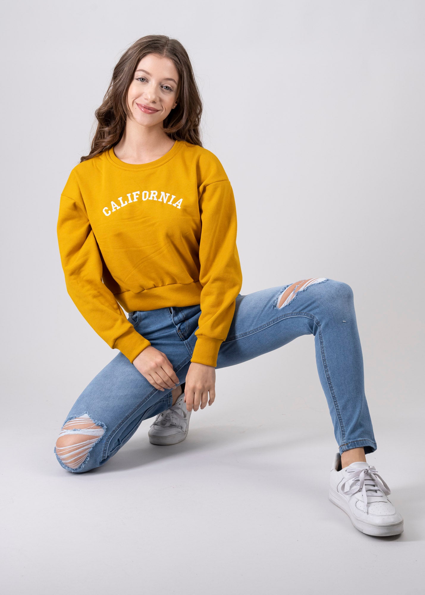Jeans skinny destrucción rodillas LIGHT WASH