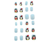 Set 24 uñas pingüino