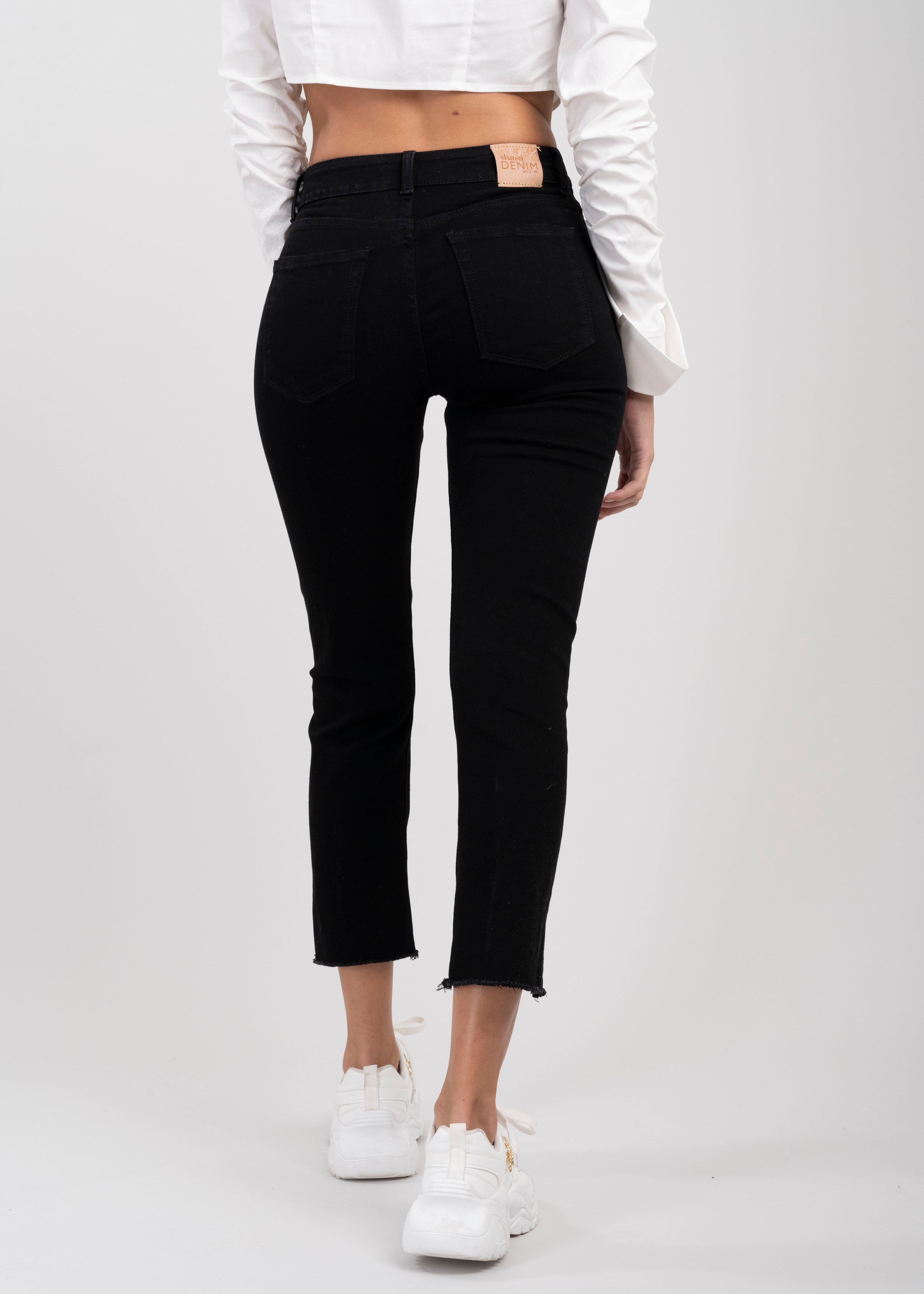 Jeans skinny destrucciones NEGRO