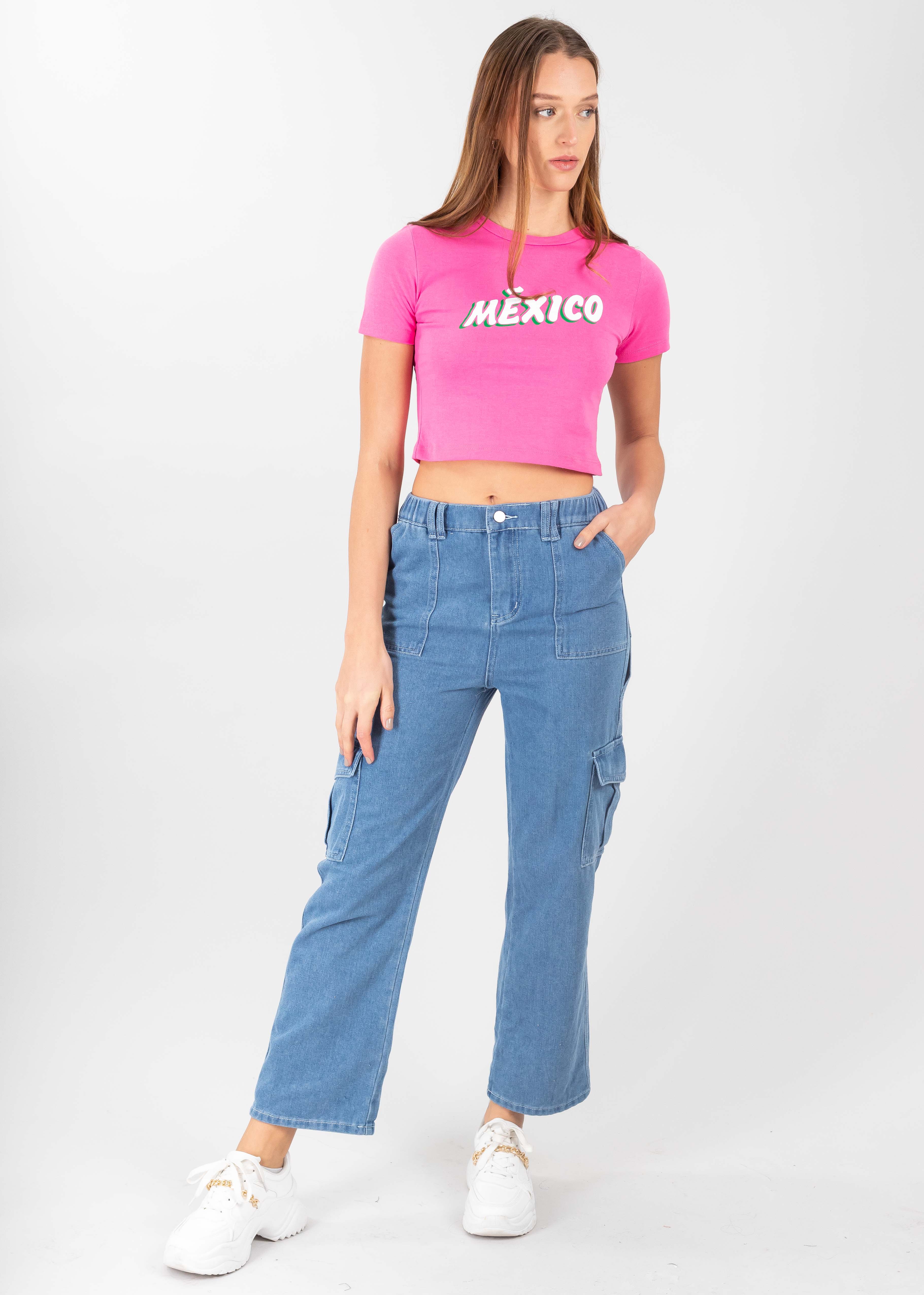 Jeans Cargo Costuras MEDIUM WASH
