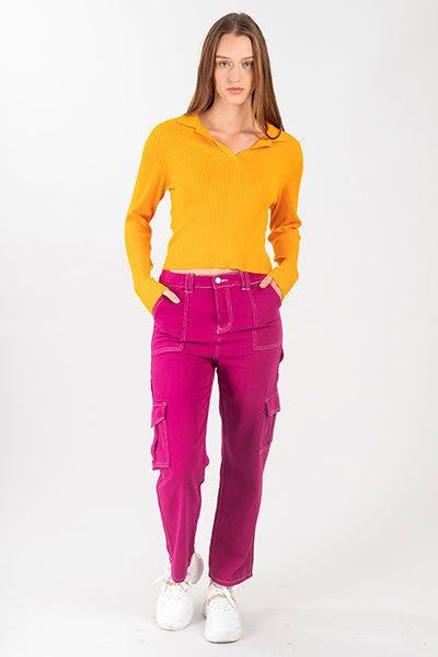 Jeans Cargo Costuras
