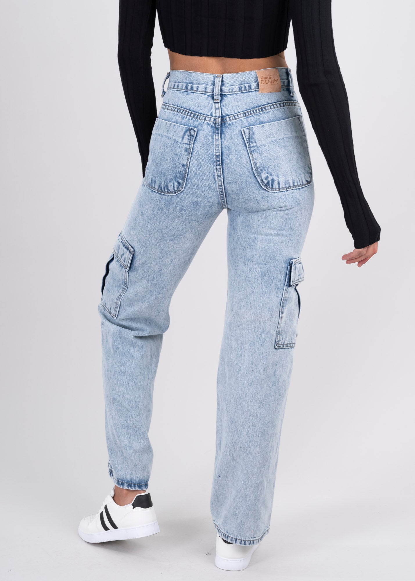 Jeans rectos bolsas cargo ACID LIGHT
