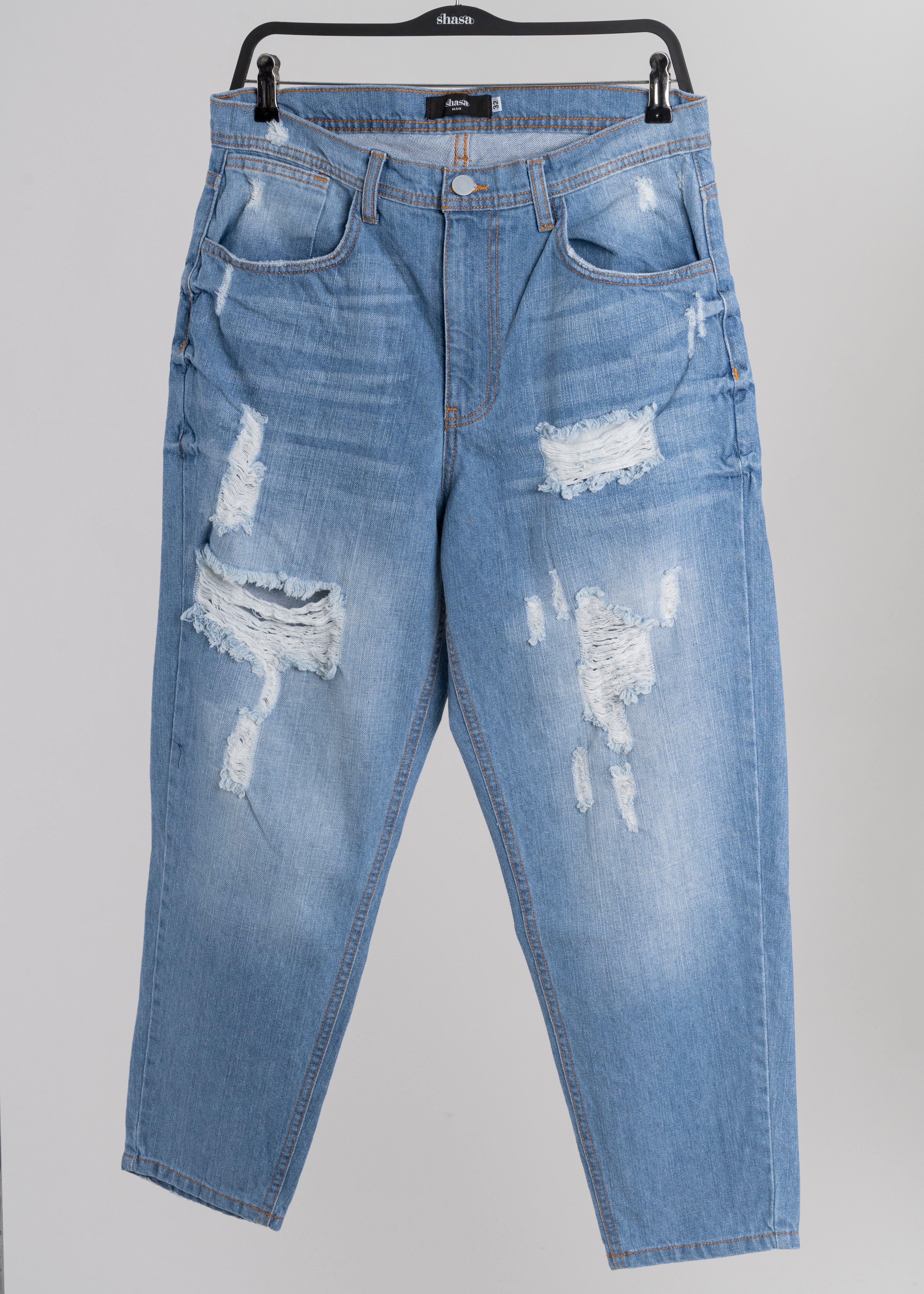 Jeans Baggy Destrucciones LIGHT WASH
