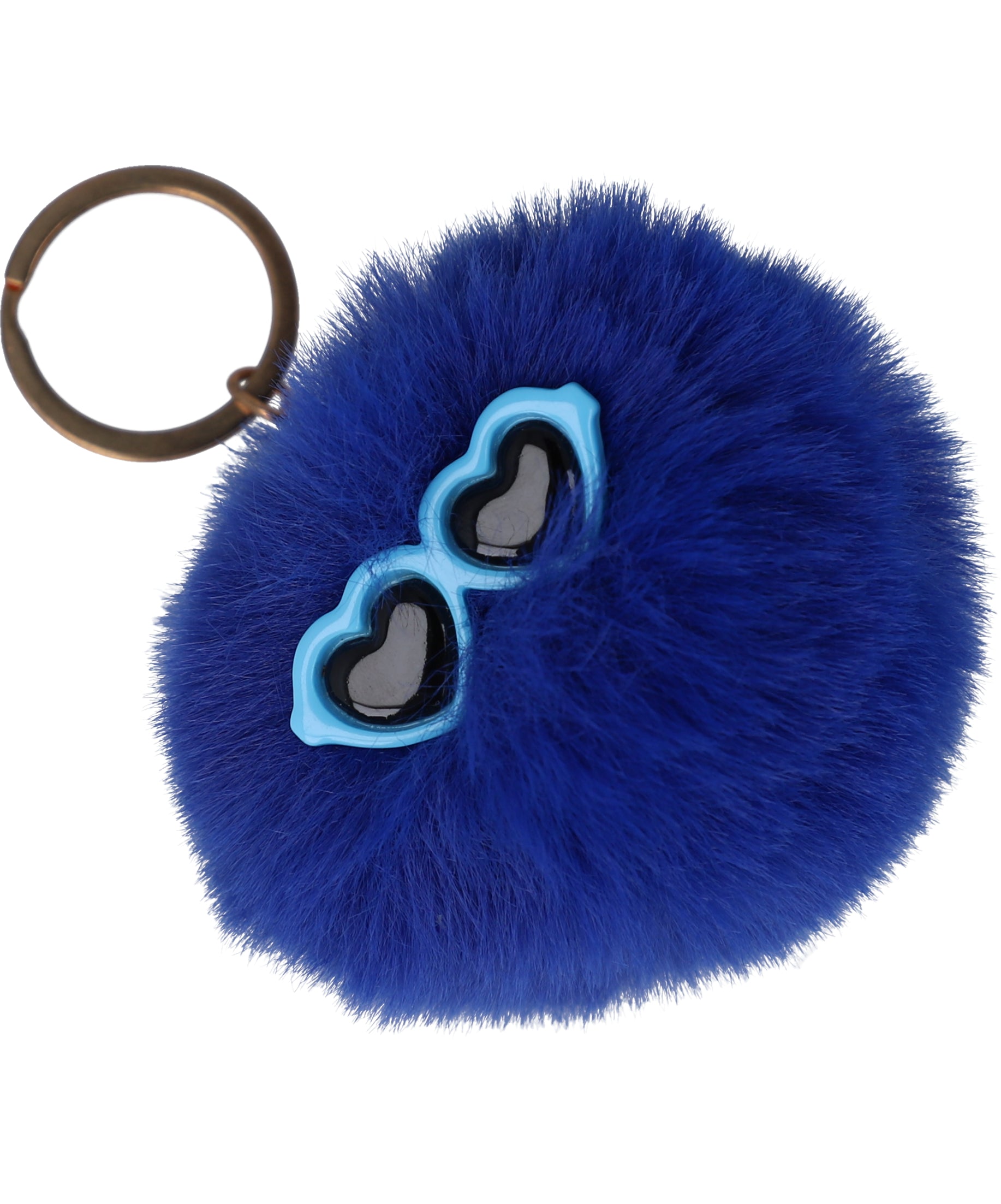 Llavero pompón lentes AZUL