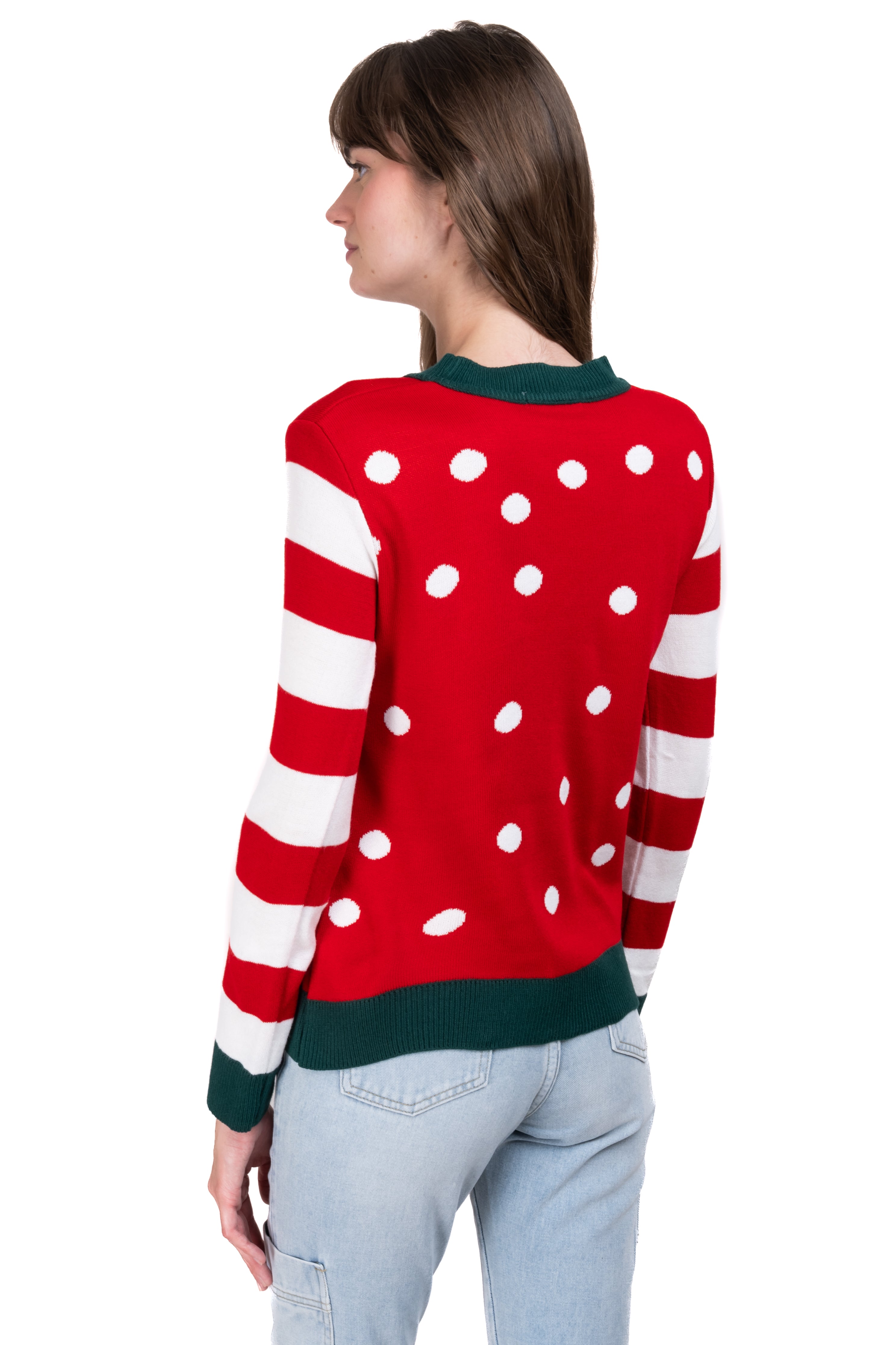 Suéter navideño árbol ROJO COMBO