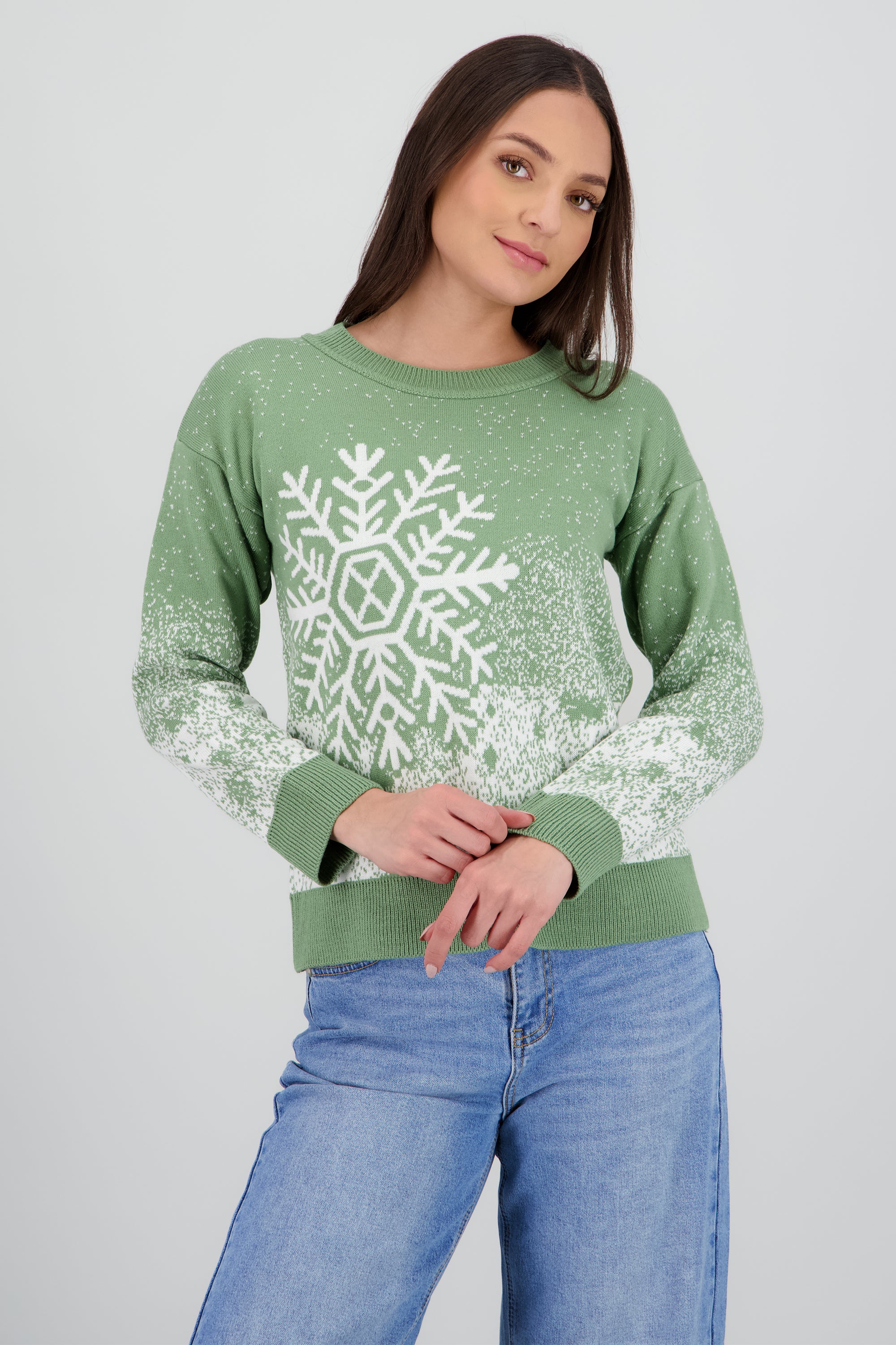 Suéter navideño copo nieve SAGE