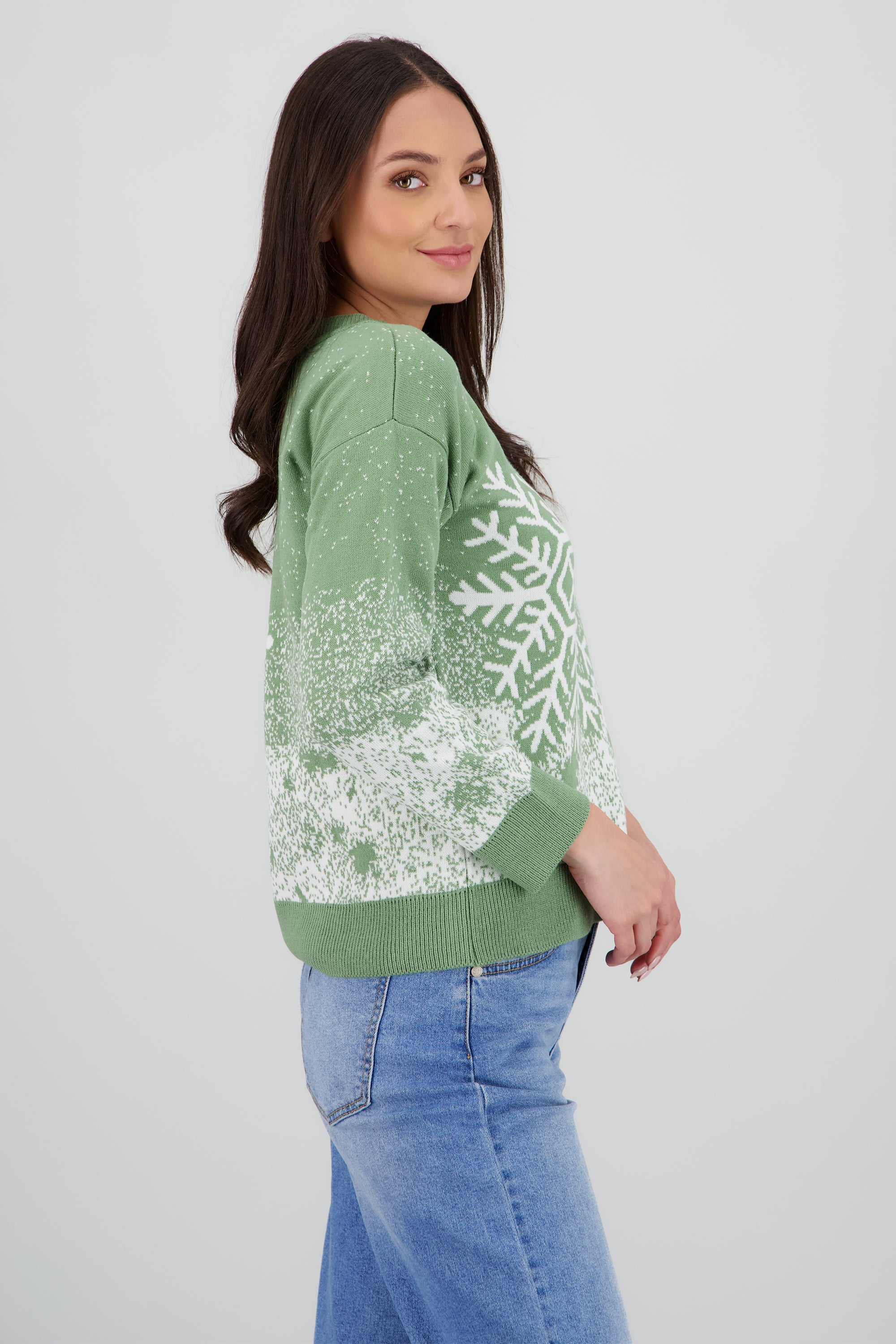 Suéter navideño copo nieve SAGE