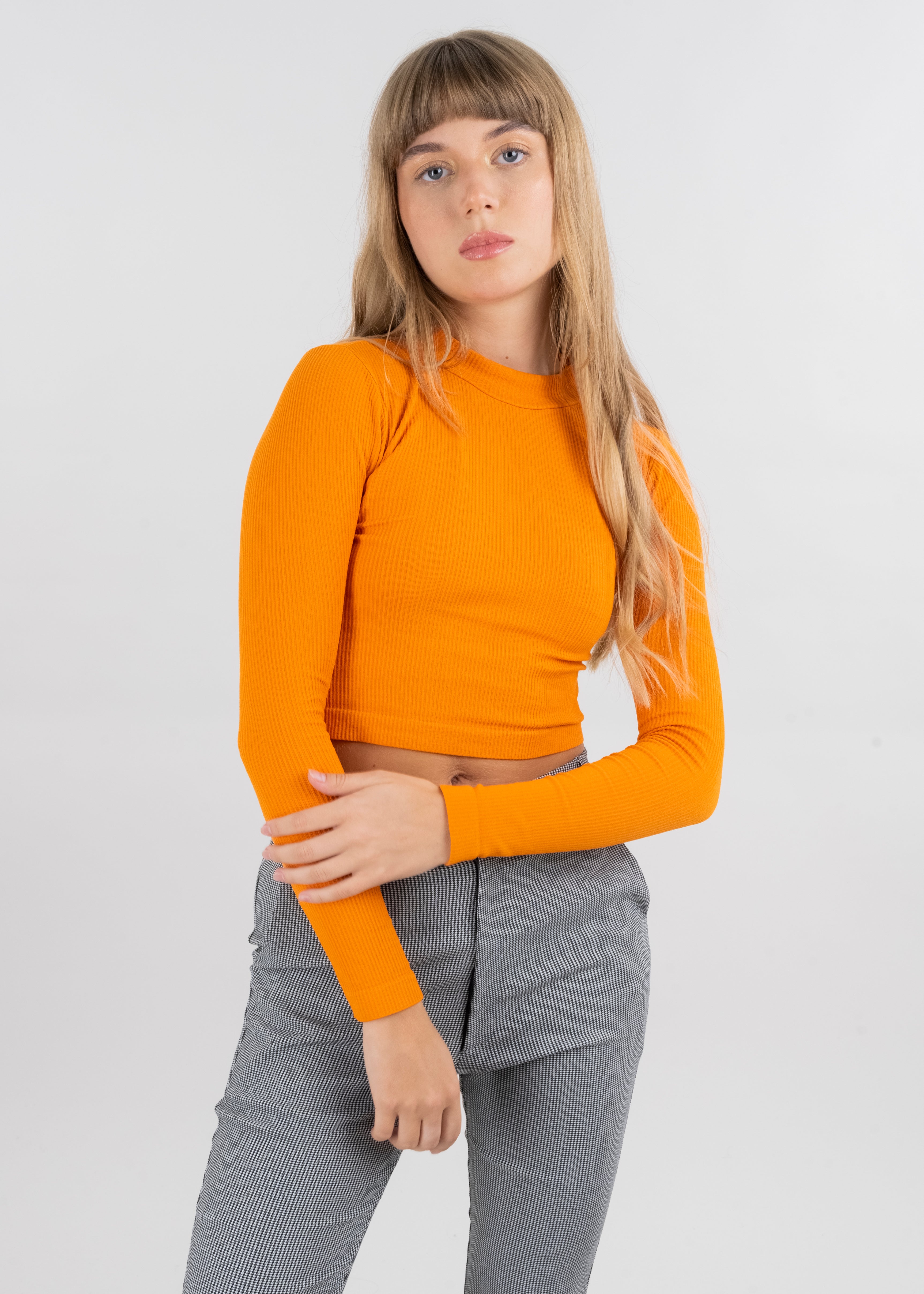Top Acanalado NARANJA