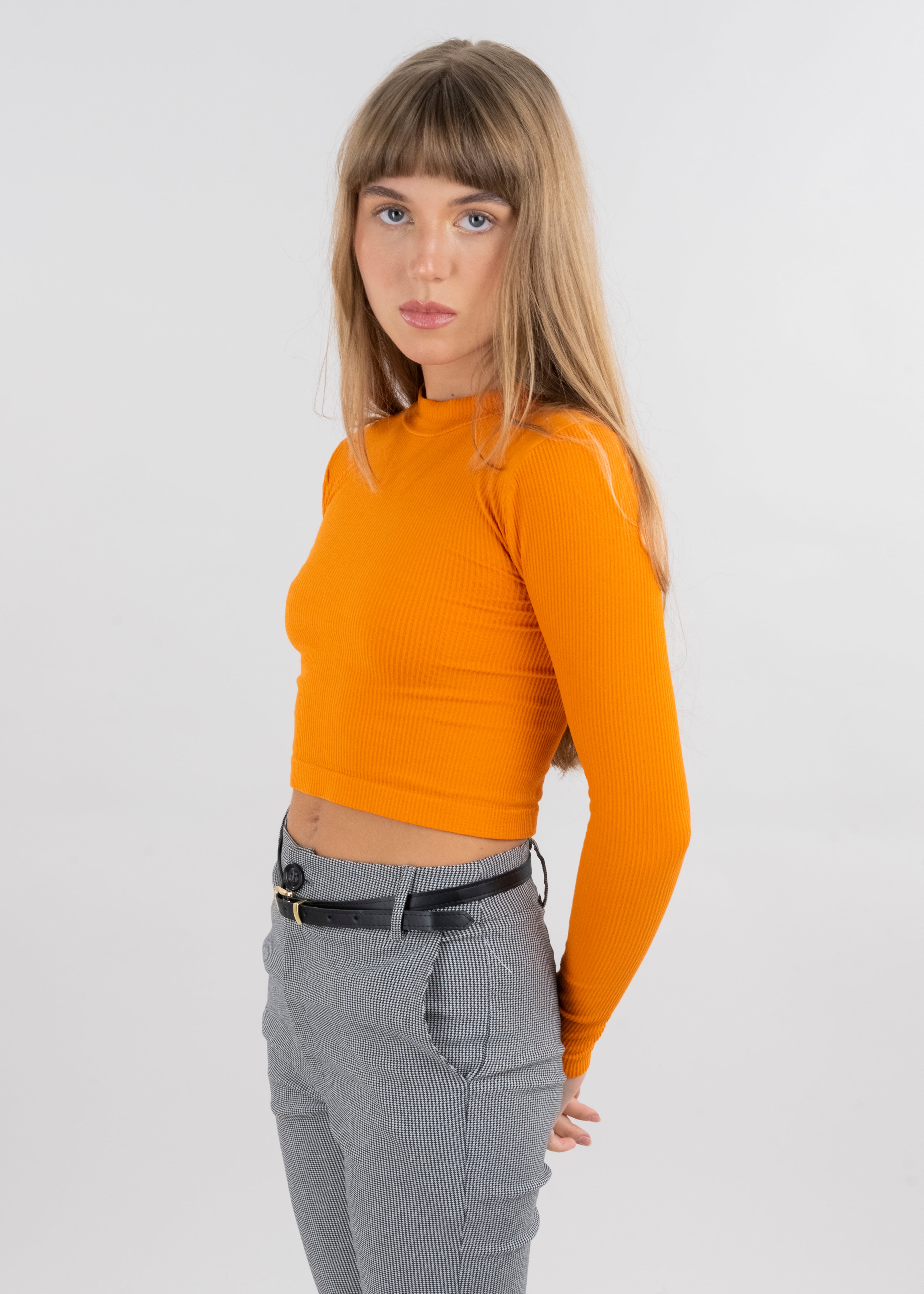 Top Acanalado NARANJA