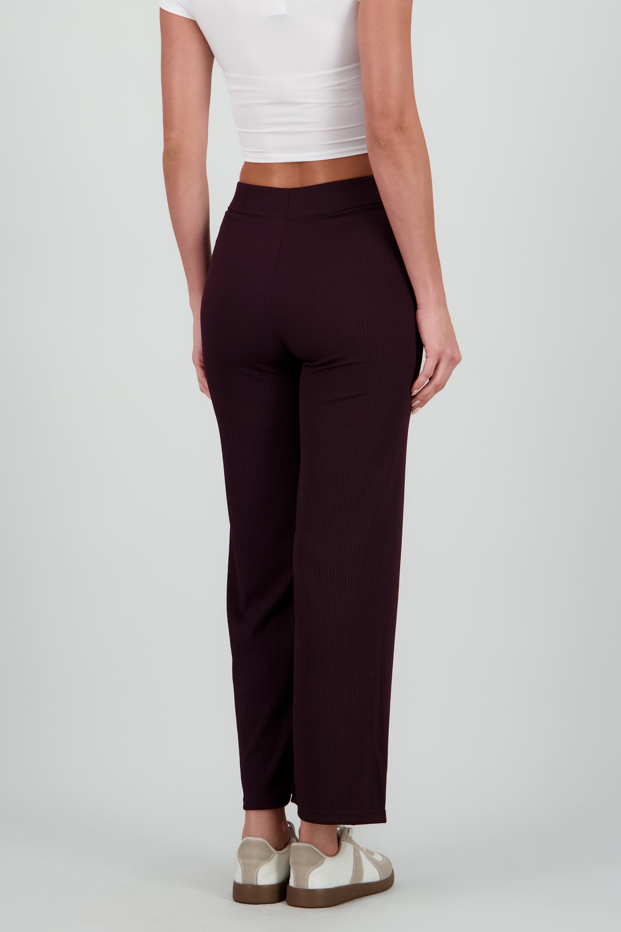 Pantalón wide leg acanalado VINO