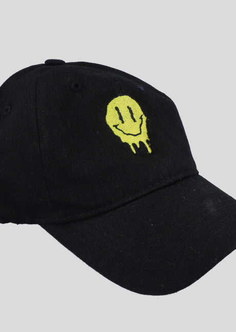 Gorra carita feliz derretida NEGRO