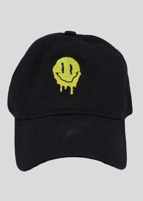 Gorra carita feliz derretida NEGRO