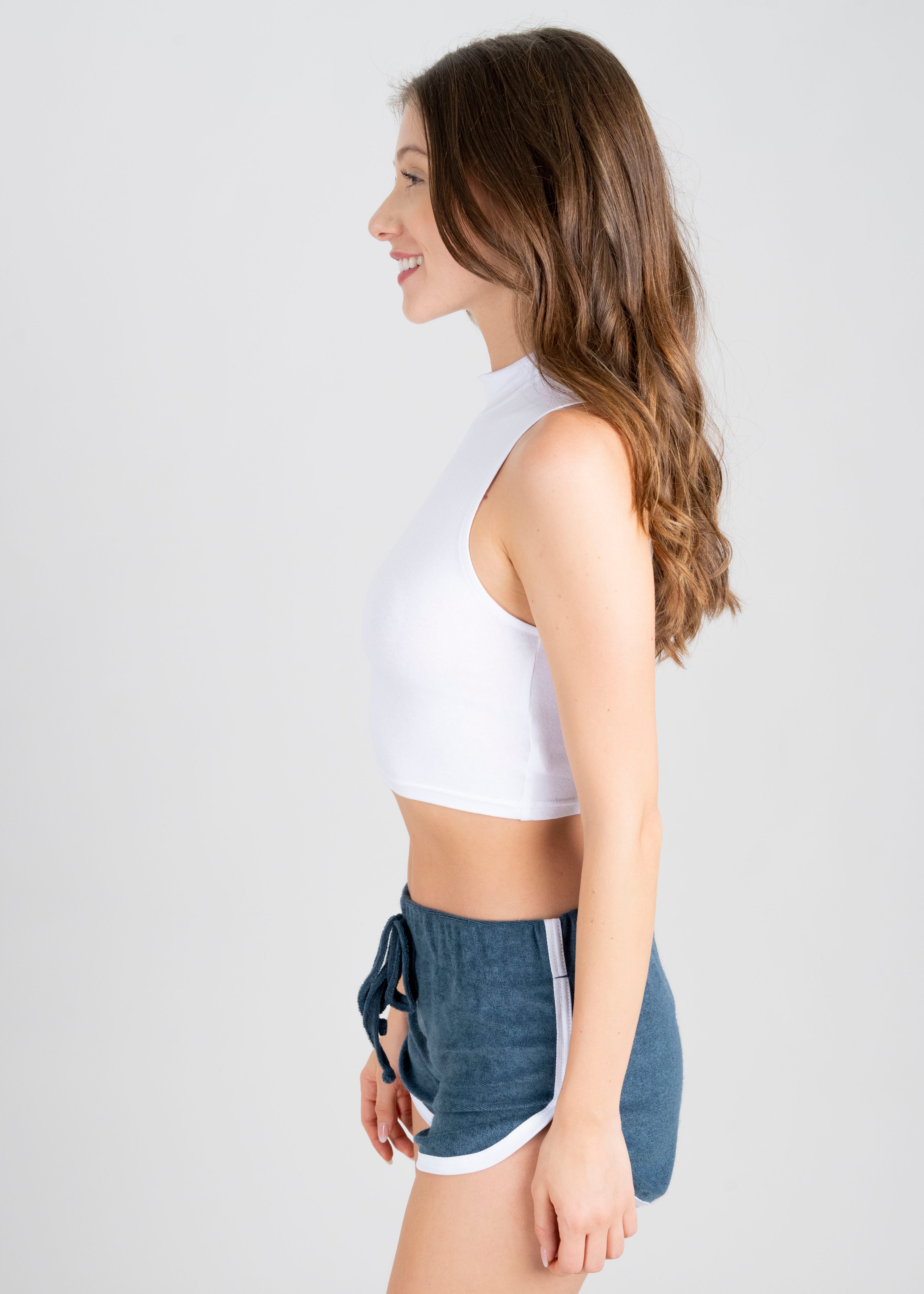Top tank cuello BLANCO
