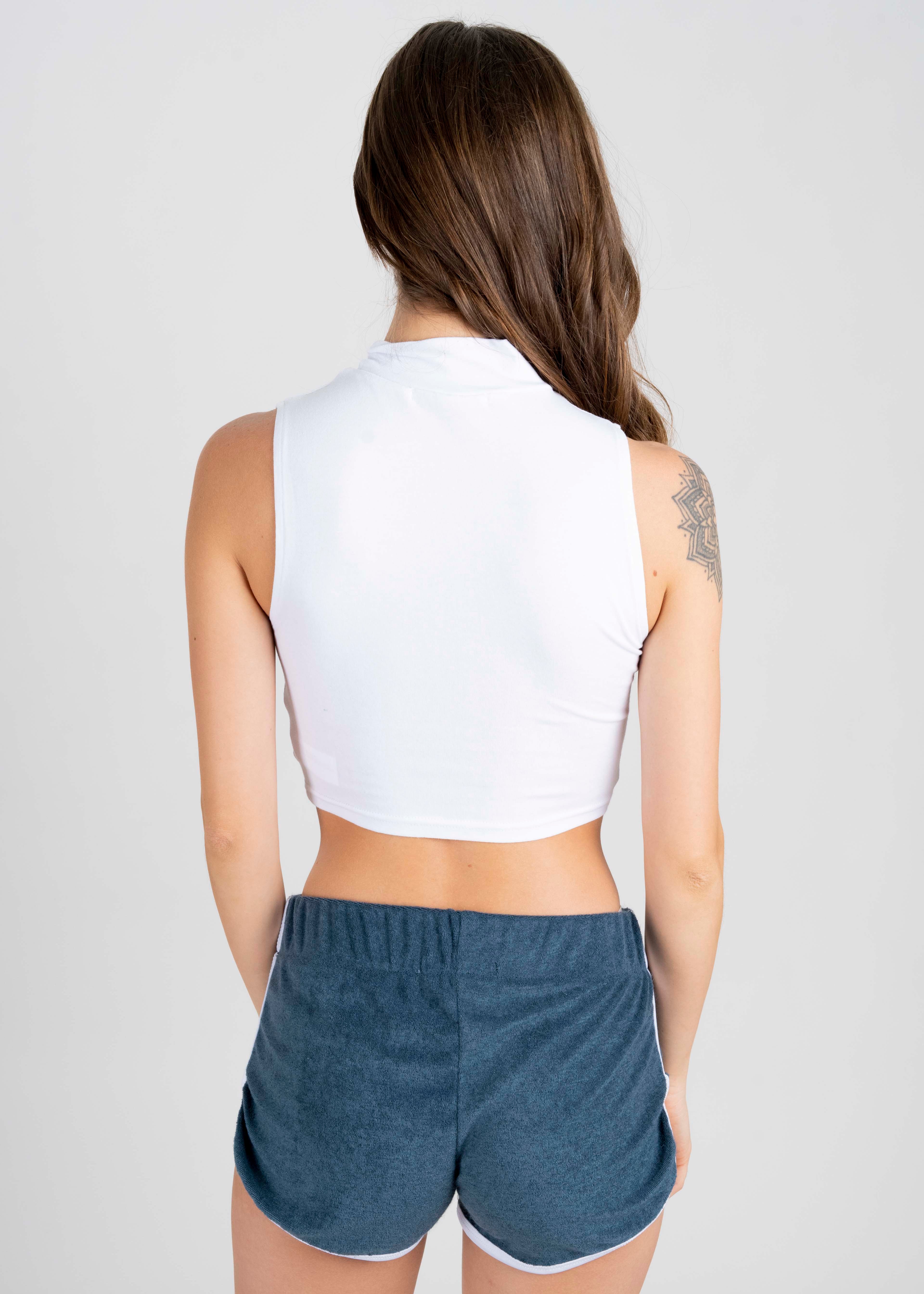 Top tank cuello BLANCO