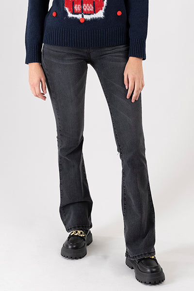 Jeans Flare Lisos GRIS