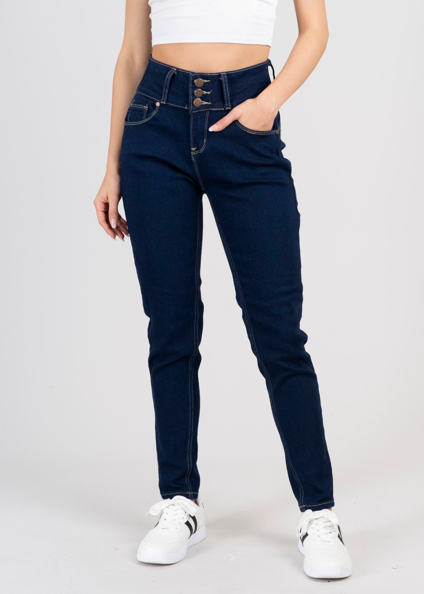 Jeans pump up DARK WASH
