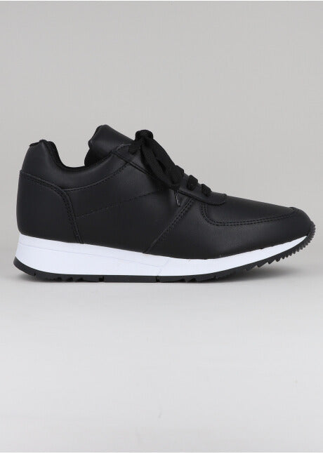 Tenis runner liso NEGRO