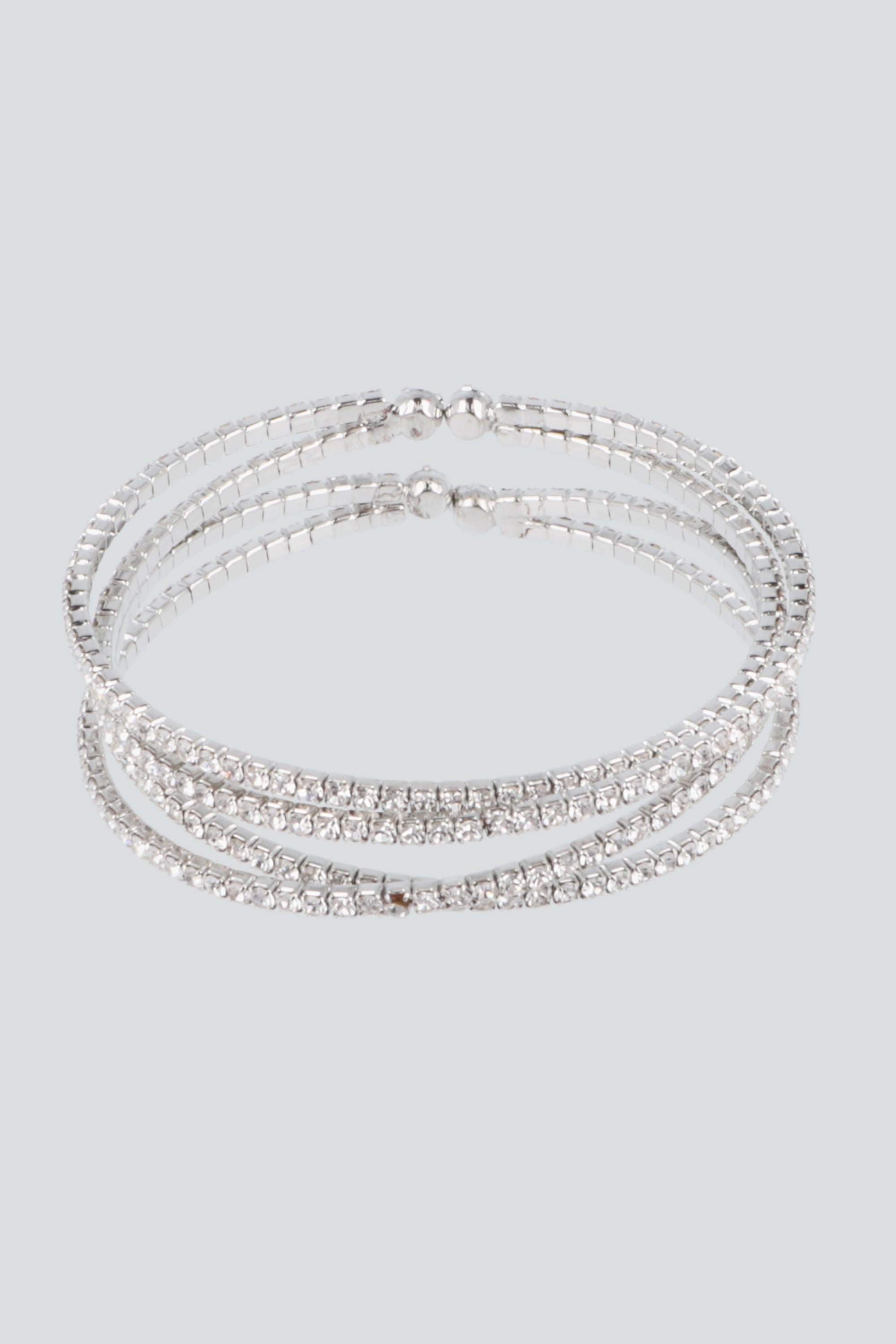 Brazalete Cuff Brillos PLATA