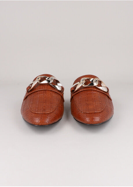 Loafer Mula Cadena TAN