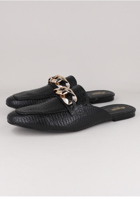 Loafer Mula Cadena NEGRO