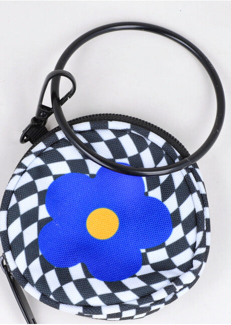 Llavero monedero flor