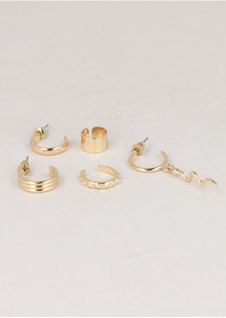 5 P Earcuff Serpiente ORO