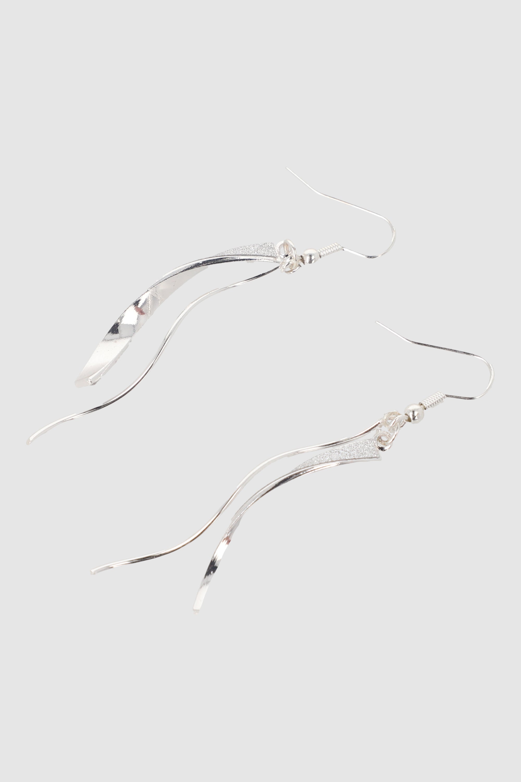 Aretes remolino brillos PLATA