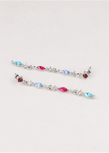 Aretes Multi Cristales PLATA