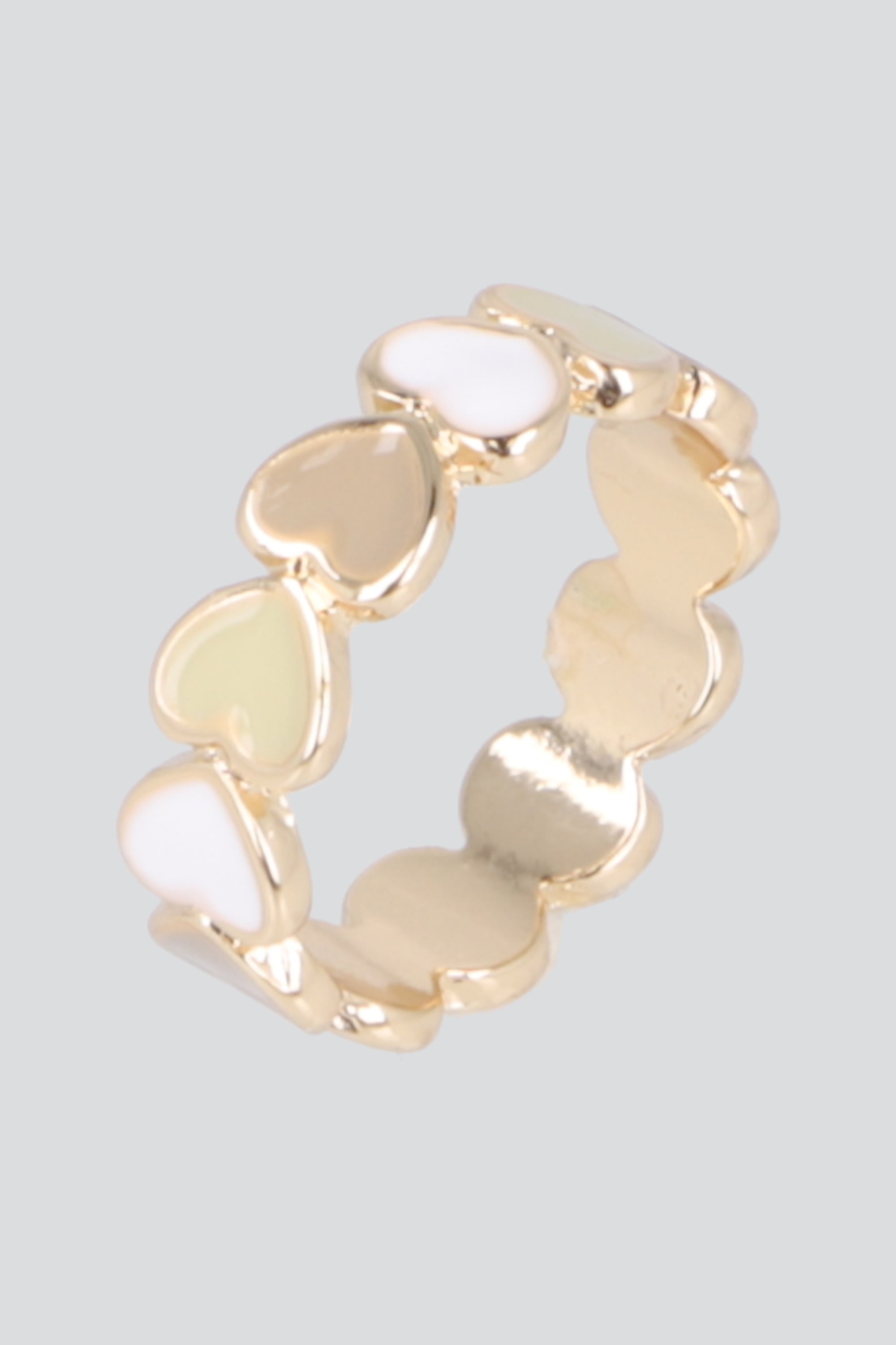 Anillo Corazones Multicolor BLANCO