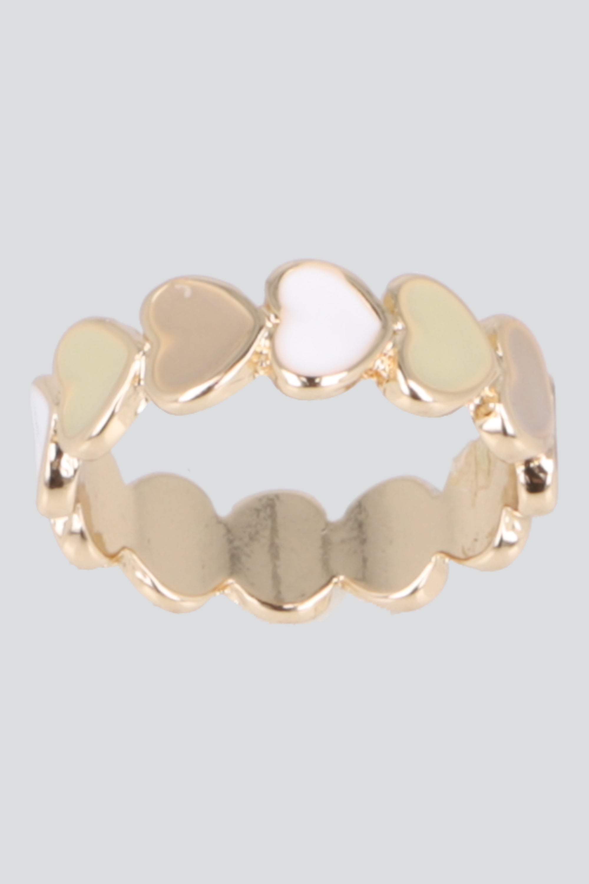 Anillo Corazones Multicolor BLANCO