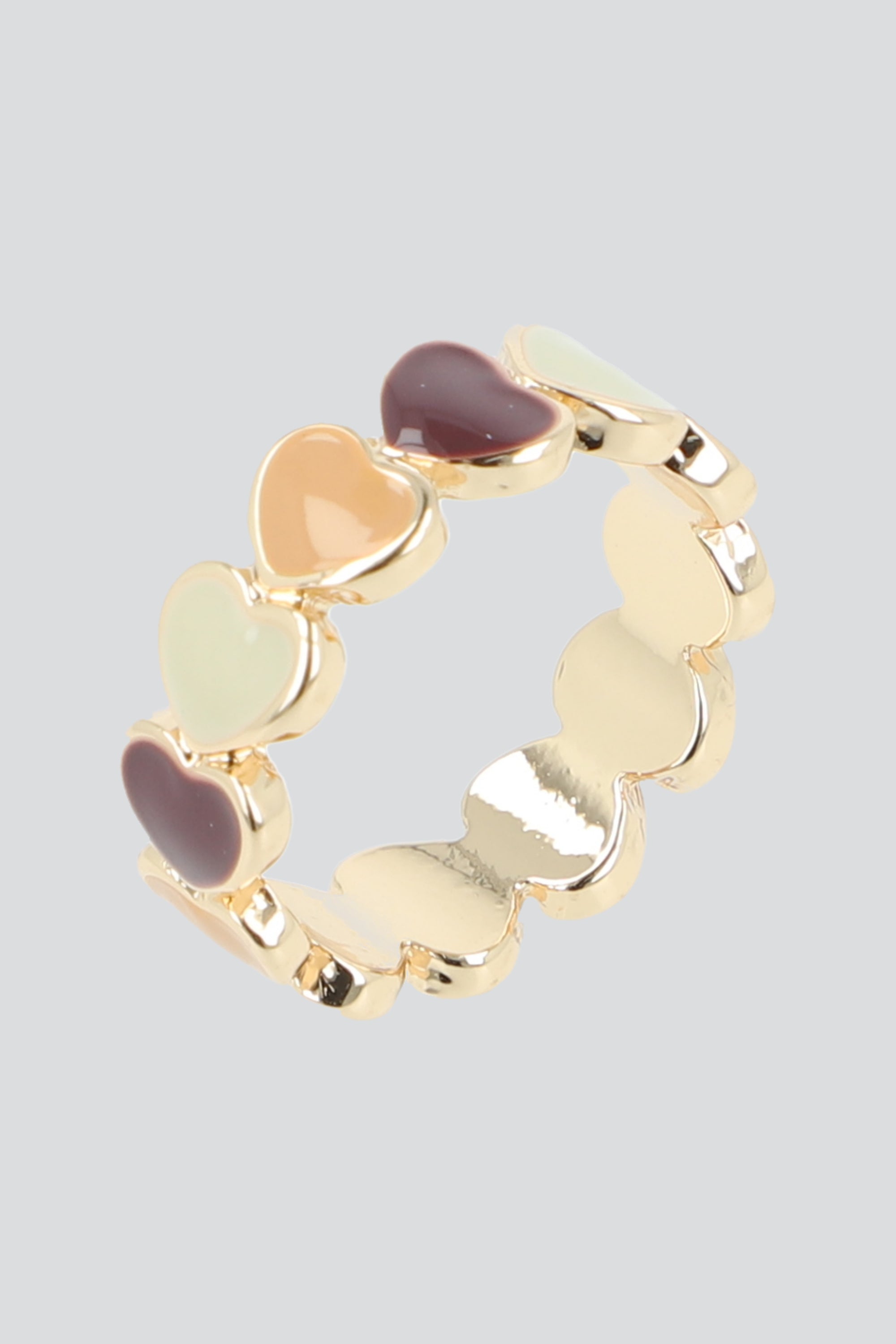 Anillo Corazones Multicolor CAFE