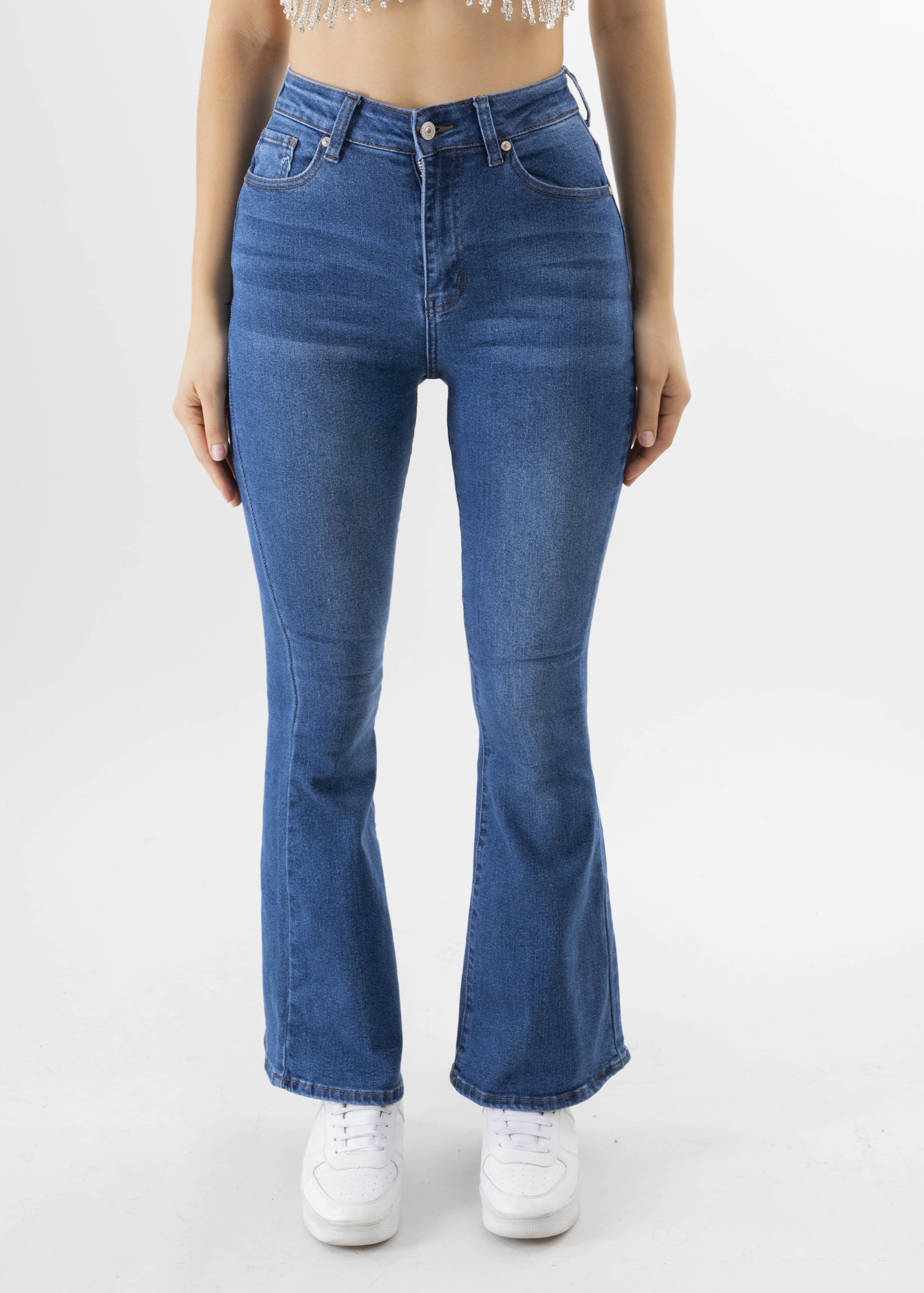 Jeans Flared Deslavado LIGHT WASH