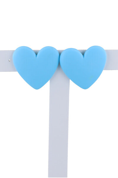Aretes Stud Corazón AZUL