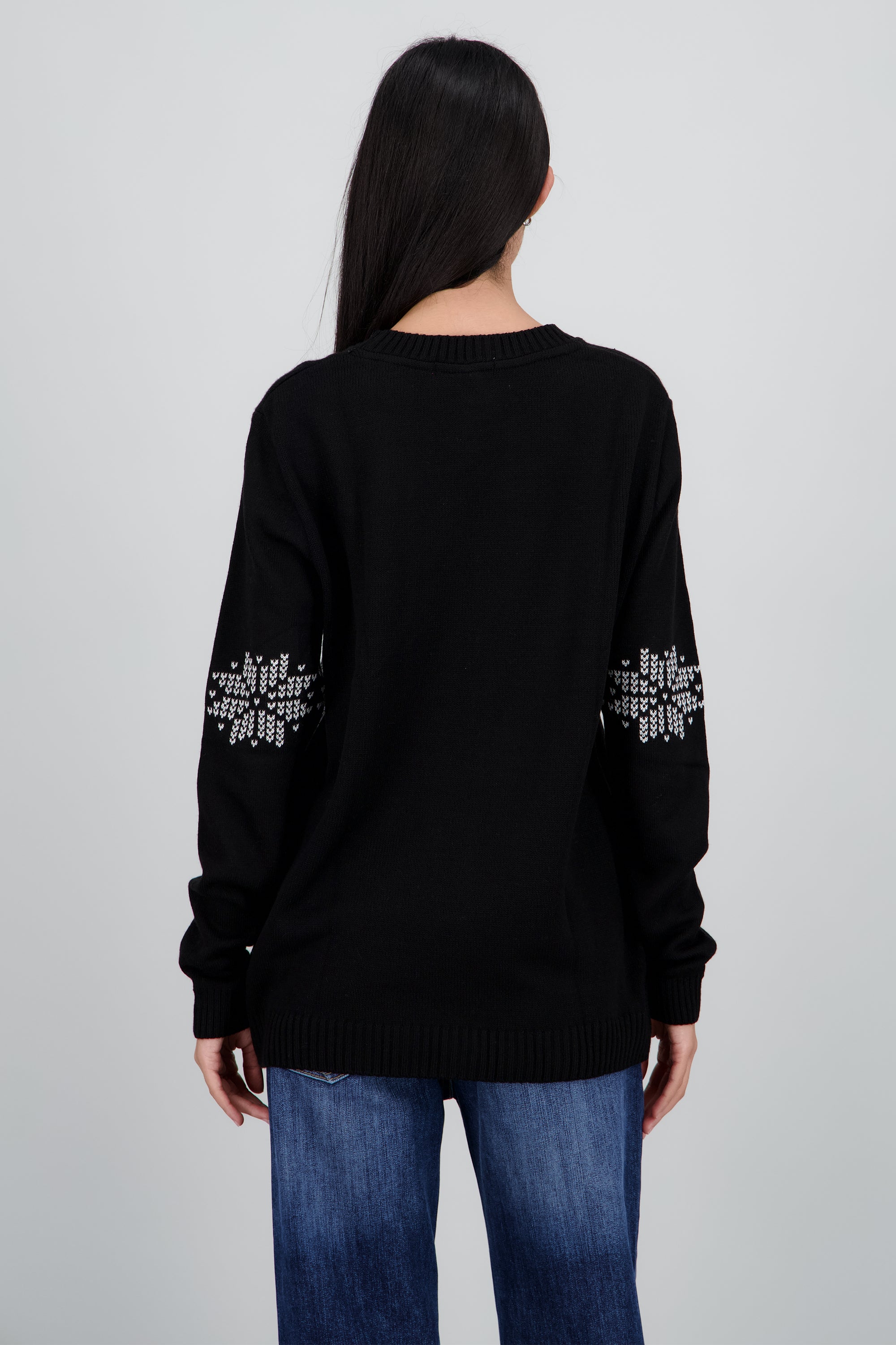 Suéter navideño genderless Reptar NEGRO