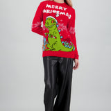 Suéter navideño unisex Reptar