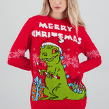 Suéter navideño unisex Reptar